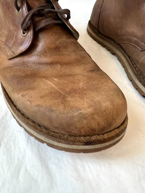 Waldviertler boots chukka brown leather lace up Tramper 43 10 G barefoot shoes main image 9
